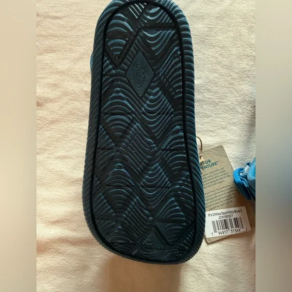 NWT Chaco Kids Blue Strappy Sport Sandals size 2 - Picture 4 of 5